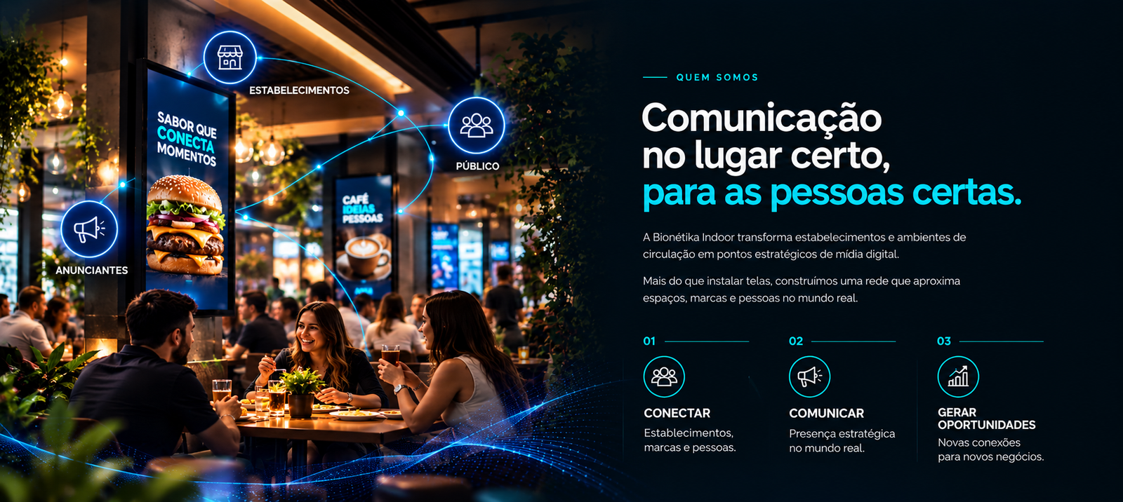 Bionétika Indoor: comunicação no lugar certo, para as pessoas certas.